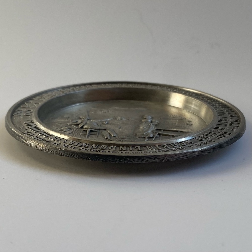 Vintage German 95% Pewter plate Frieling-Zinn - Picture 4 of 7